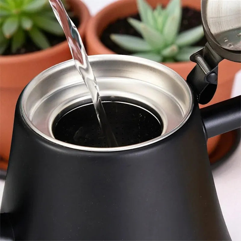 Théière en acier inoxydable 2L avec filtre – Pour thé