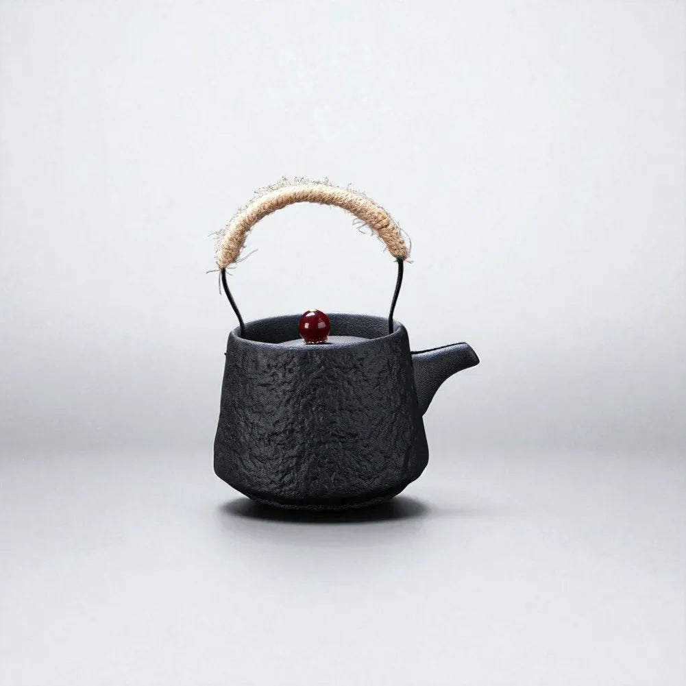 Théière en céramique et pierre 200ML – Pot fait main pour infusion
