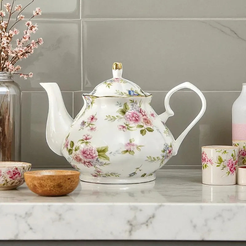 Théière en porcelaine 400ML – Résistante à la chaleur