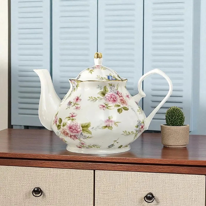 Théière en porcelaine 400ML – Résistante à la chaleur