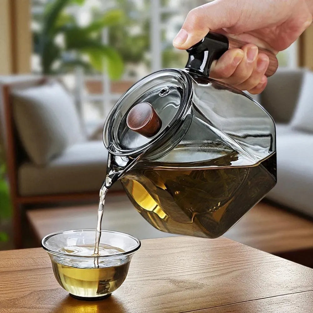 Théière en verre 600ML avec infuseur en acier inoxydable