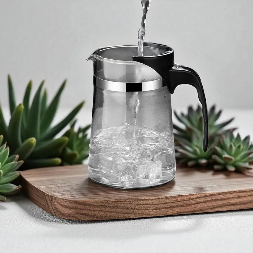 Théière en verre avec infuseur pour thé et fleurs - 750ML