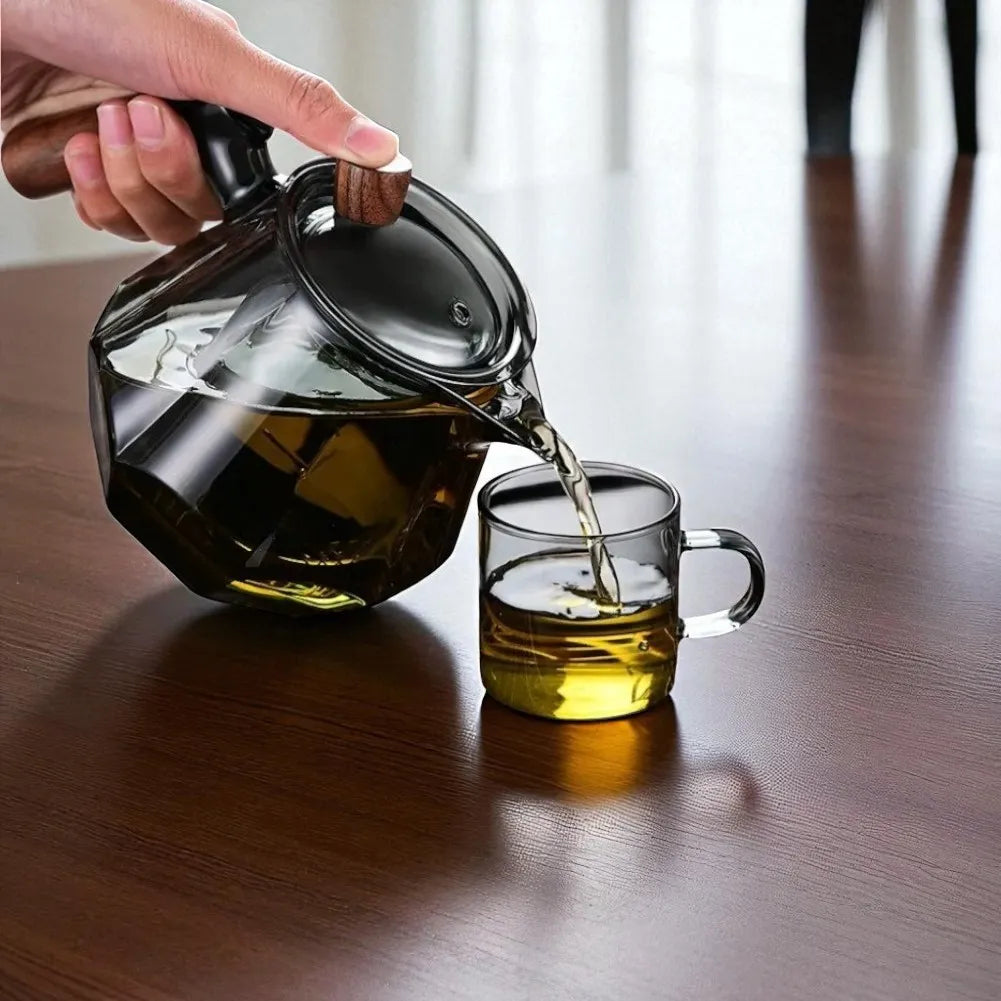 Théière en verre épais avec filtre 400ML