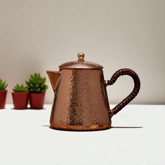 Petite théière en cuivre 400ML – Dorée, pour eau bouillante