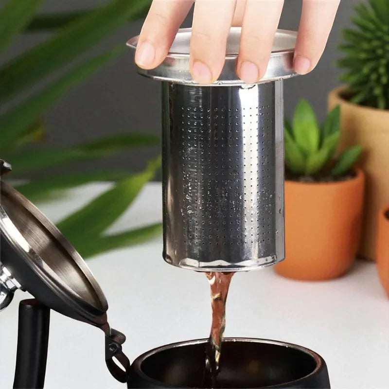 Théière en acier inoxydable 2L avec filtre – Pour thé