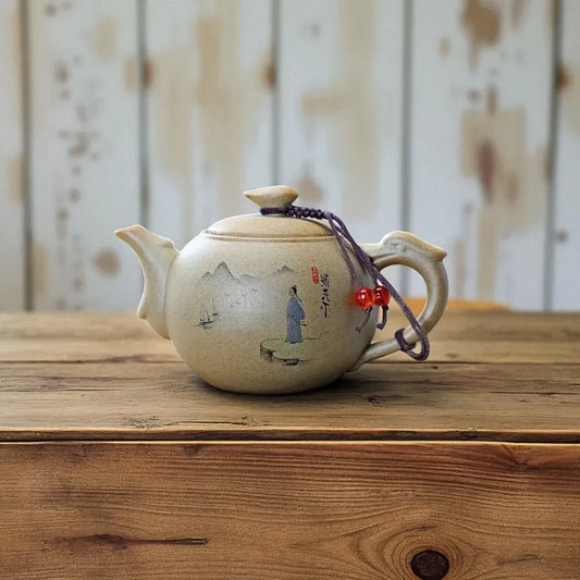 Théière en céramique classique 200ML – Poignée et design artisanal