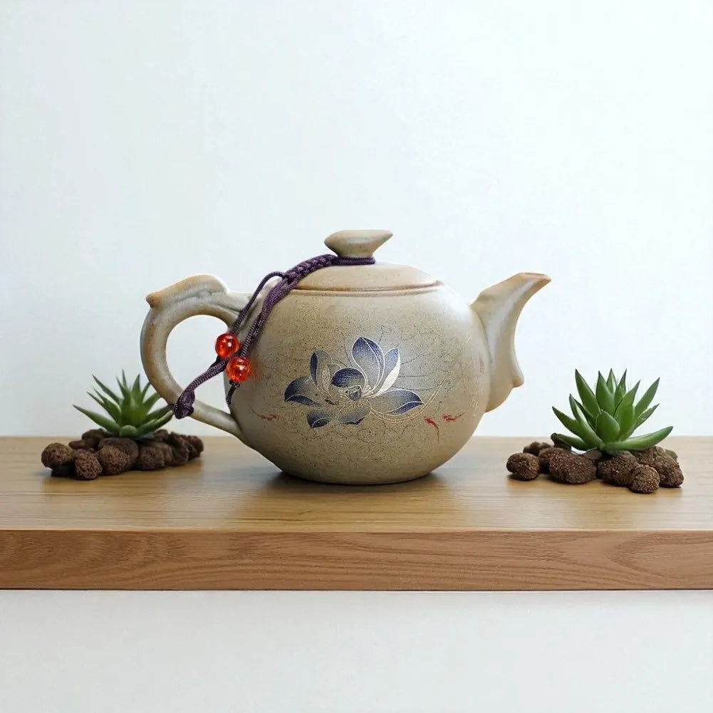 Théière en céramique classique 200ML – Poignée et design artisanal