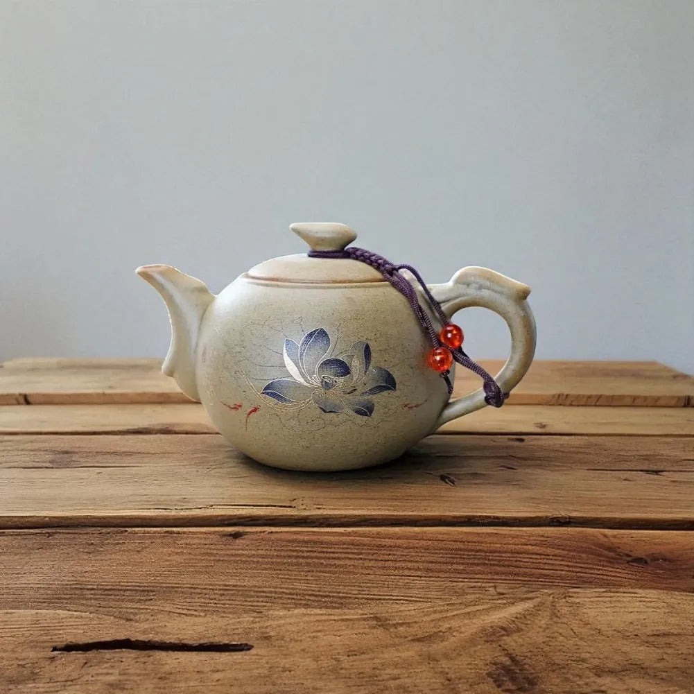 Théière en céramique classique 200ML – Poignée et design artisanal