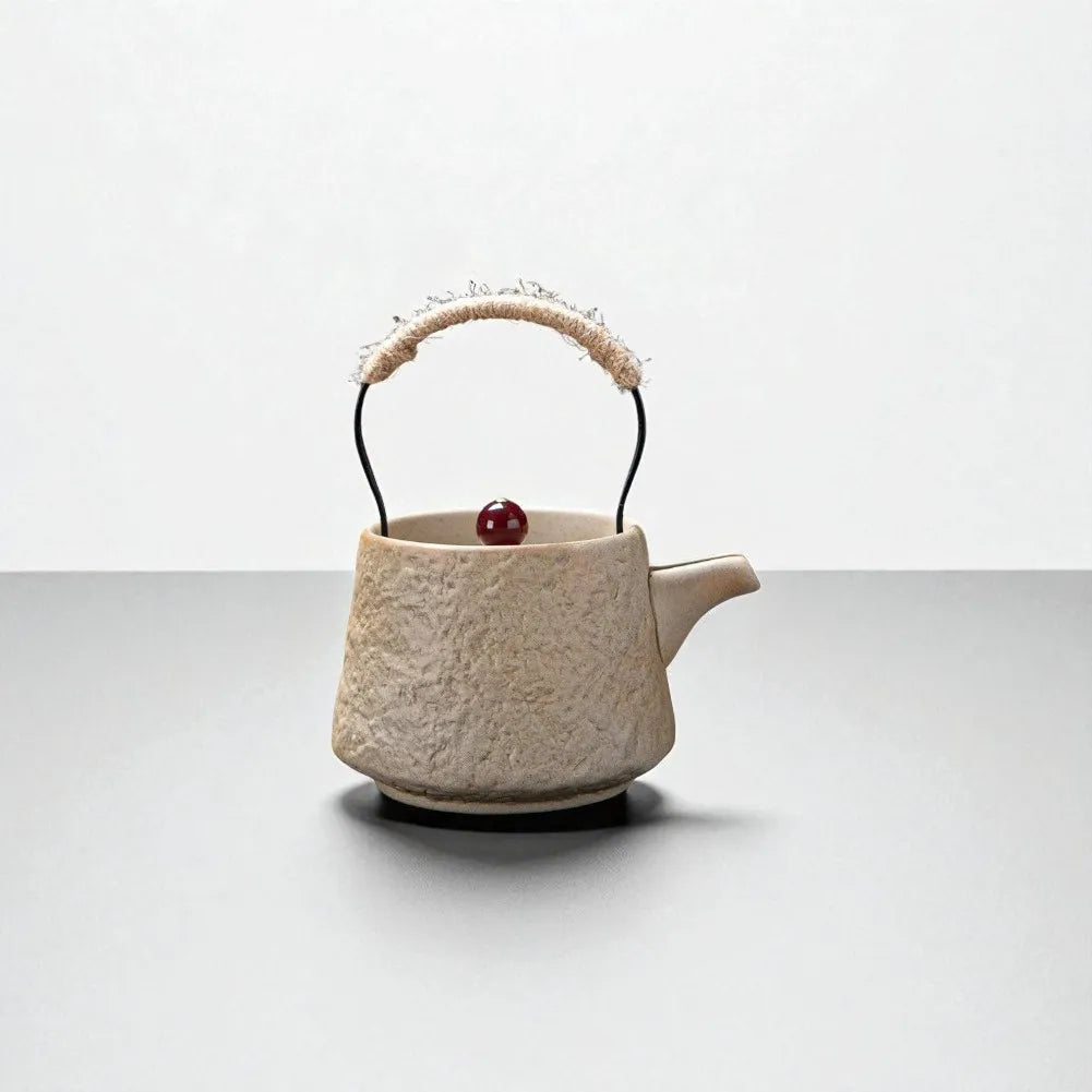 Théière en céramique et pierre 200ML – Pot fait main pour infusion