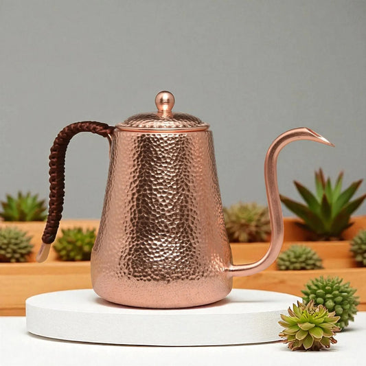Théière en cuivre 500ML – Monocouche épaissie, style rétro chinois