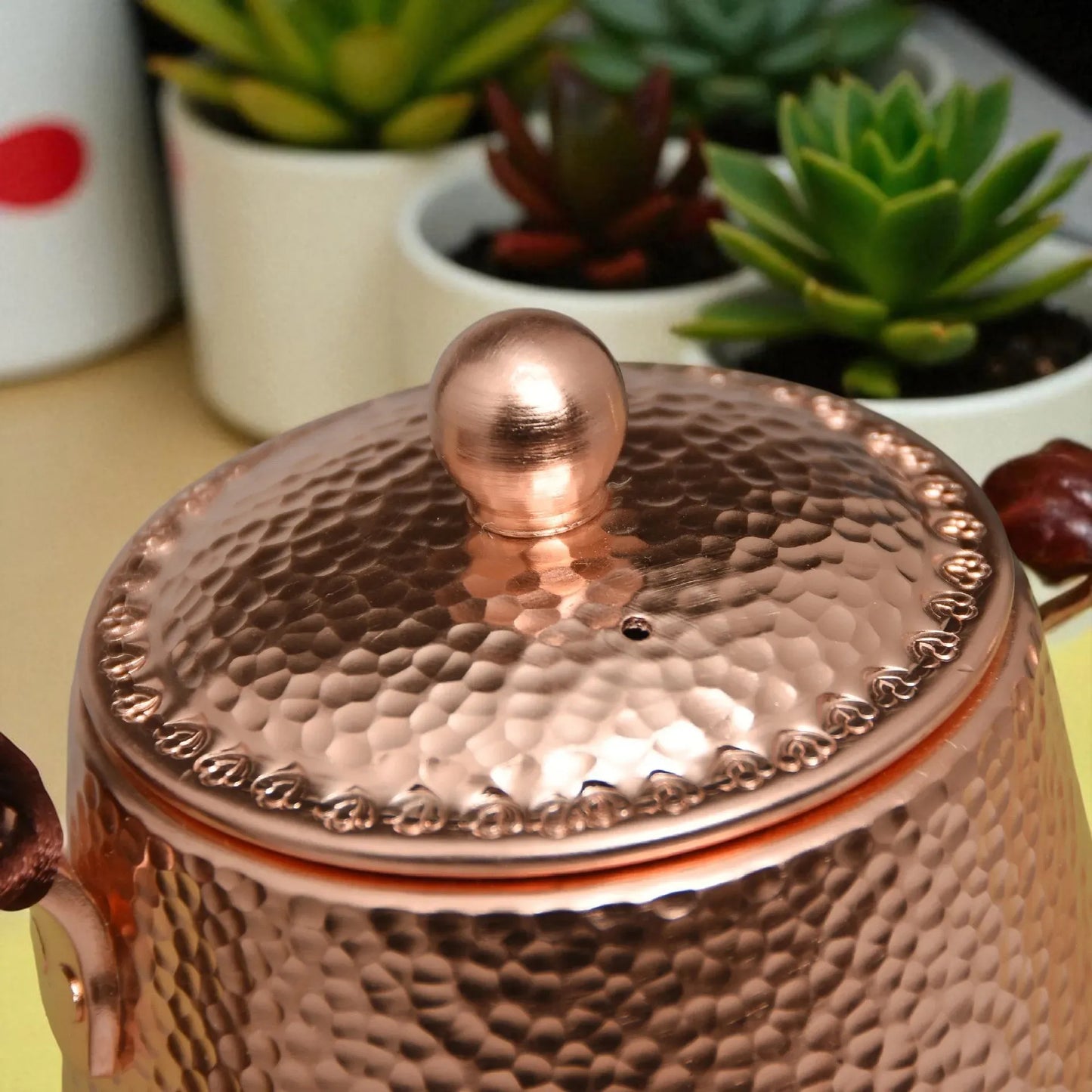 Théière en cuivre 500ML – Monocouche épaissie, style rétro chinois