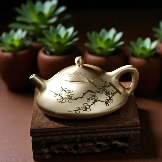 Théière en cuivre créative 100ML – Style chinois, idéale pour cadeaux