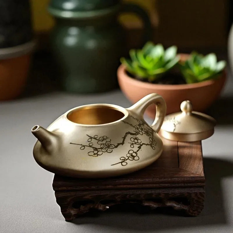 Théière en cuivre créative 100ML – Style chinois, idéale pour cadeaux
