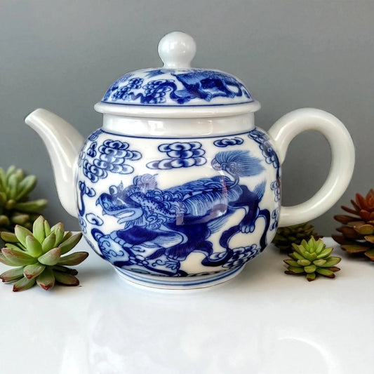 Théière en porcelaine Jingdezhen 200ML – Avec passoire