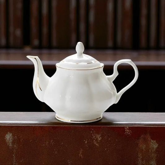 Théière en porcelaine blanche 800ML – Avec filtre