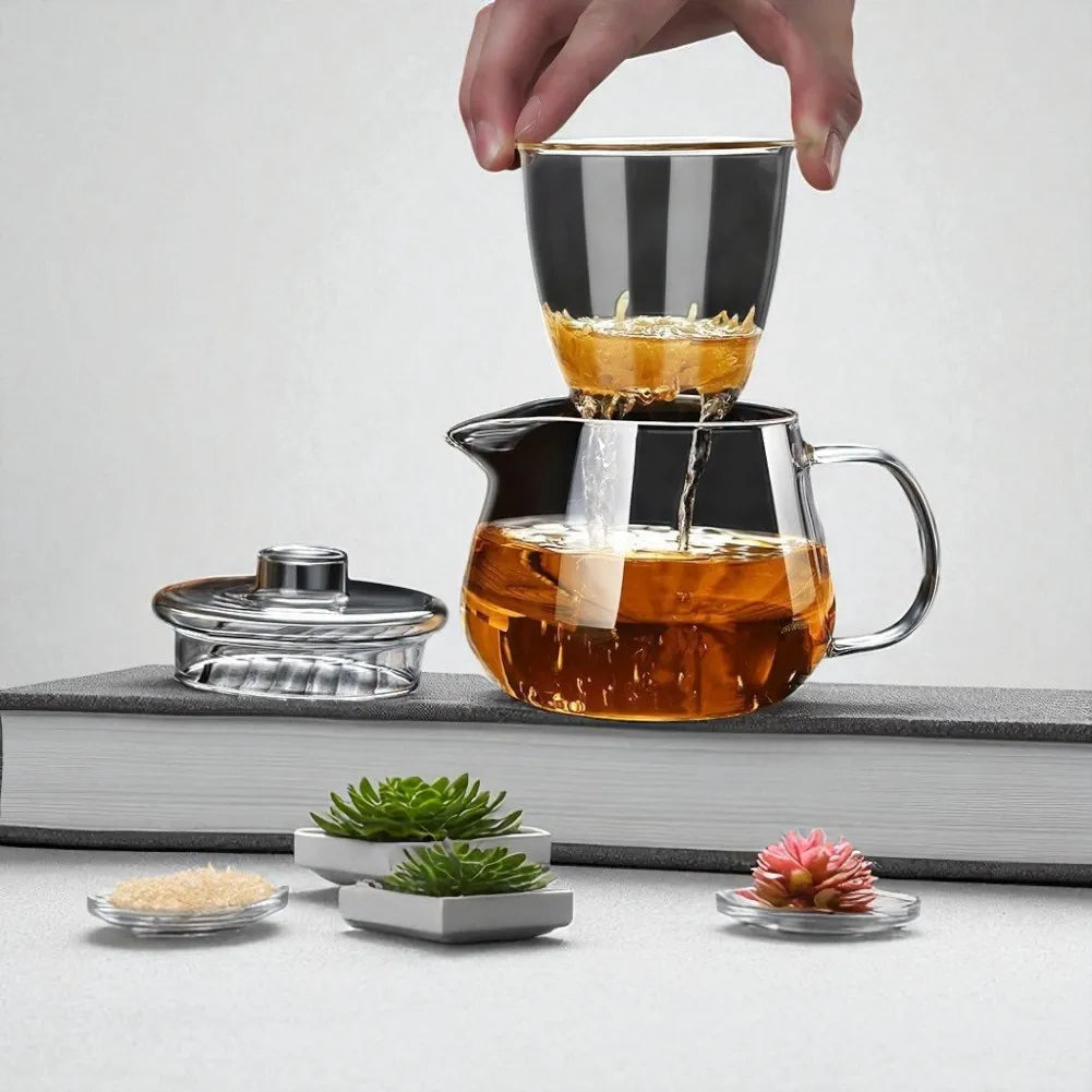 Théière en verre 600ML avec filtre