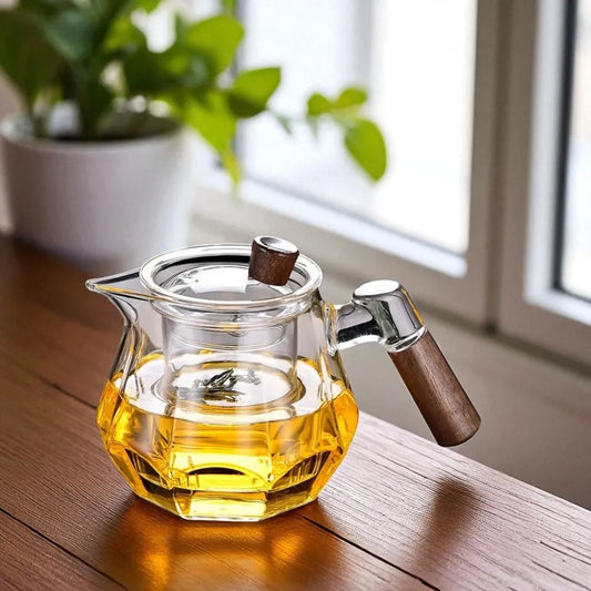 Théière en verre épais avec filtre 400ML