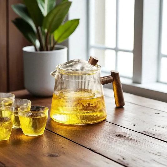 Théière en verre transparente - 900ML