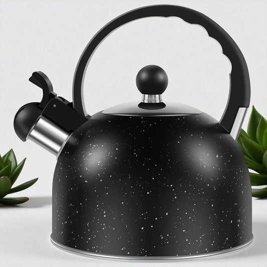 Théière sifflante en acier inoxydable 2L – Pour thé et bouillon