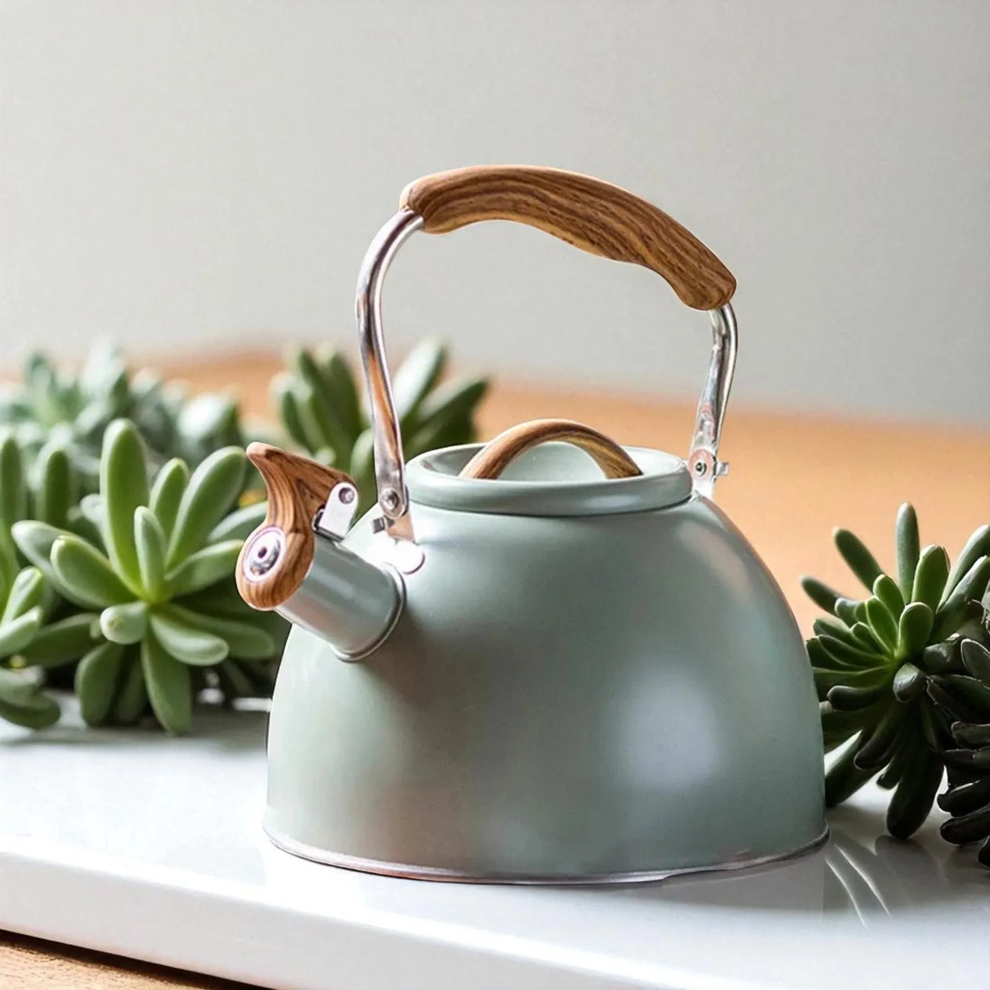 Théière sifflante en acier inoxydable 3L – Pour thé et bouillon