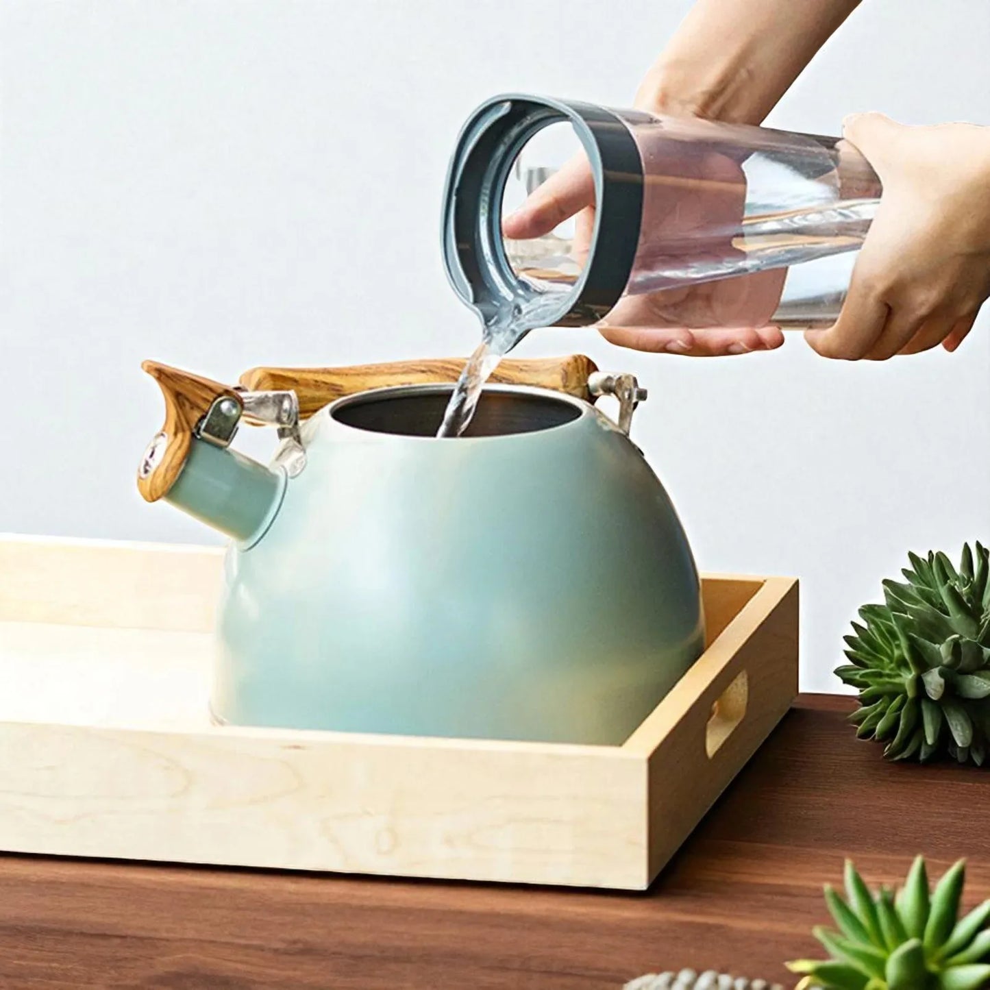 Théière sifflante en acier inoxydable 3L – Pour thé et bouillon
