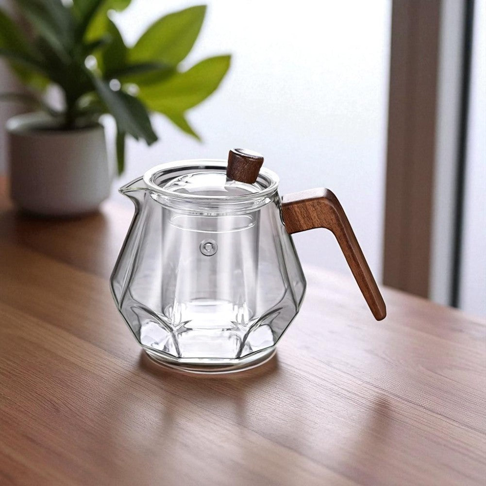 Théière en verre épais avec filtre 400ML