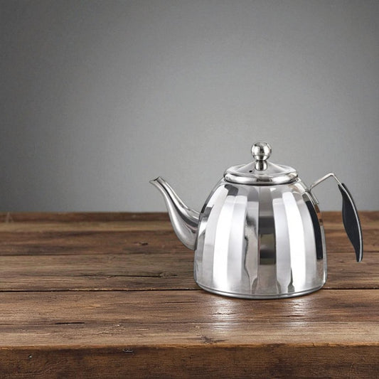 Théière en acier inoxydable 1,5L avec filtre – Pour thé et infusions