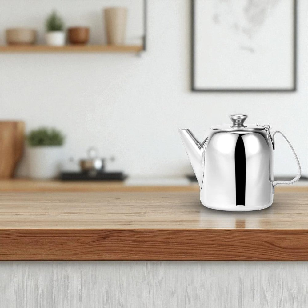 Théière en acier inoxydable 1L avec infuseur – Pour thé et bouillon
