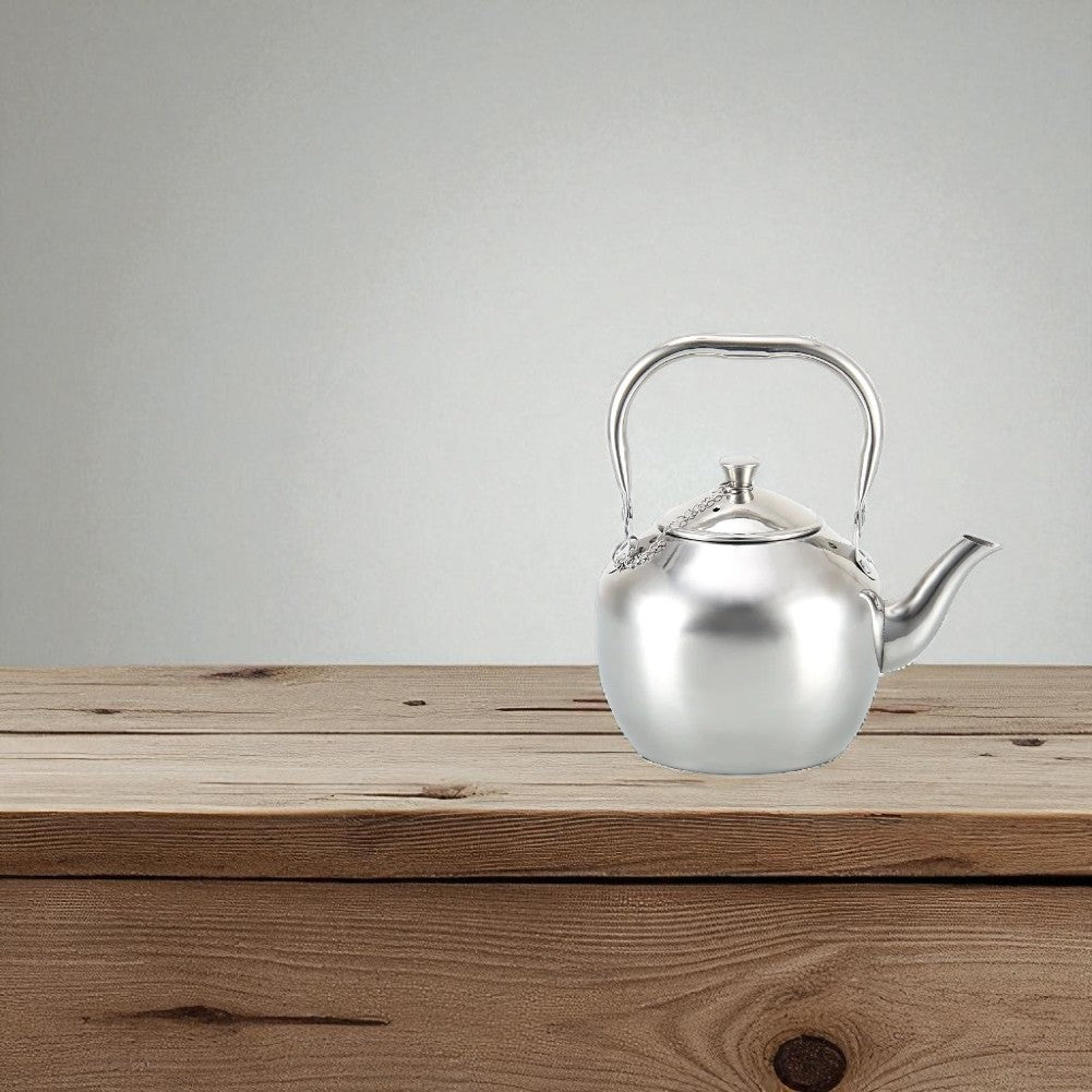 Théière en acier inoxydable 1,5L – Grande capacité pour thé et camping