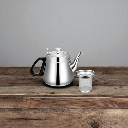 Théière en acier inoxydable 1,5L avec filtre – Pour thé