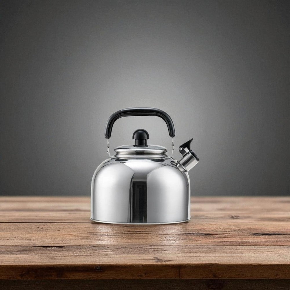 Théière sifflante en acier inoxydable 3L – Pour thé et cuisson au gaz/induction